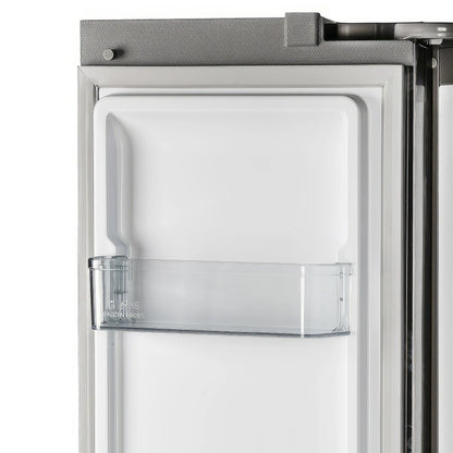 Forno Salerno 33-Inch 15.6 cu.ft Built-in Refrigerator with Modern Decorative Grille in Stainless Steel (FFRBI1805-37MG) - FFRBI1805-37MG