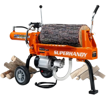 Super Handy GCAO024 Log Splitter 14-Ton Horizontal Portable Electric 120V 15Ah 2.5HP Motor New Canada Only - GCAO024