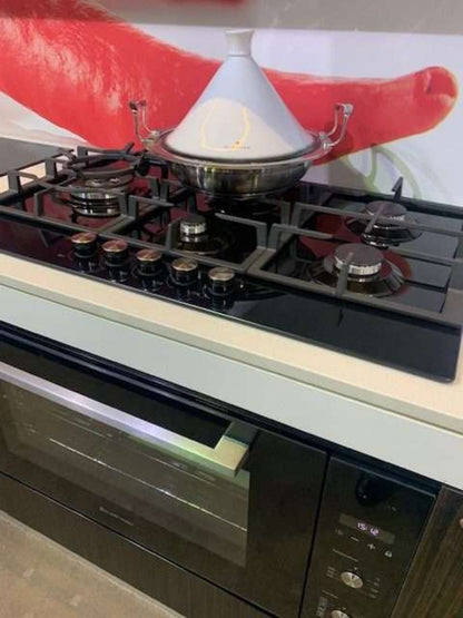 Kleenmaid 90cm Black Glass Cooktop - GCTK9012