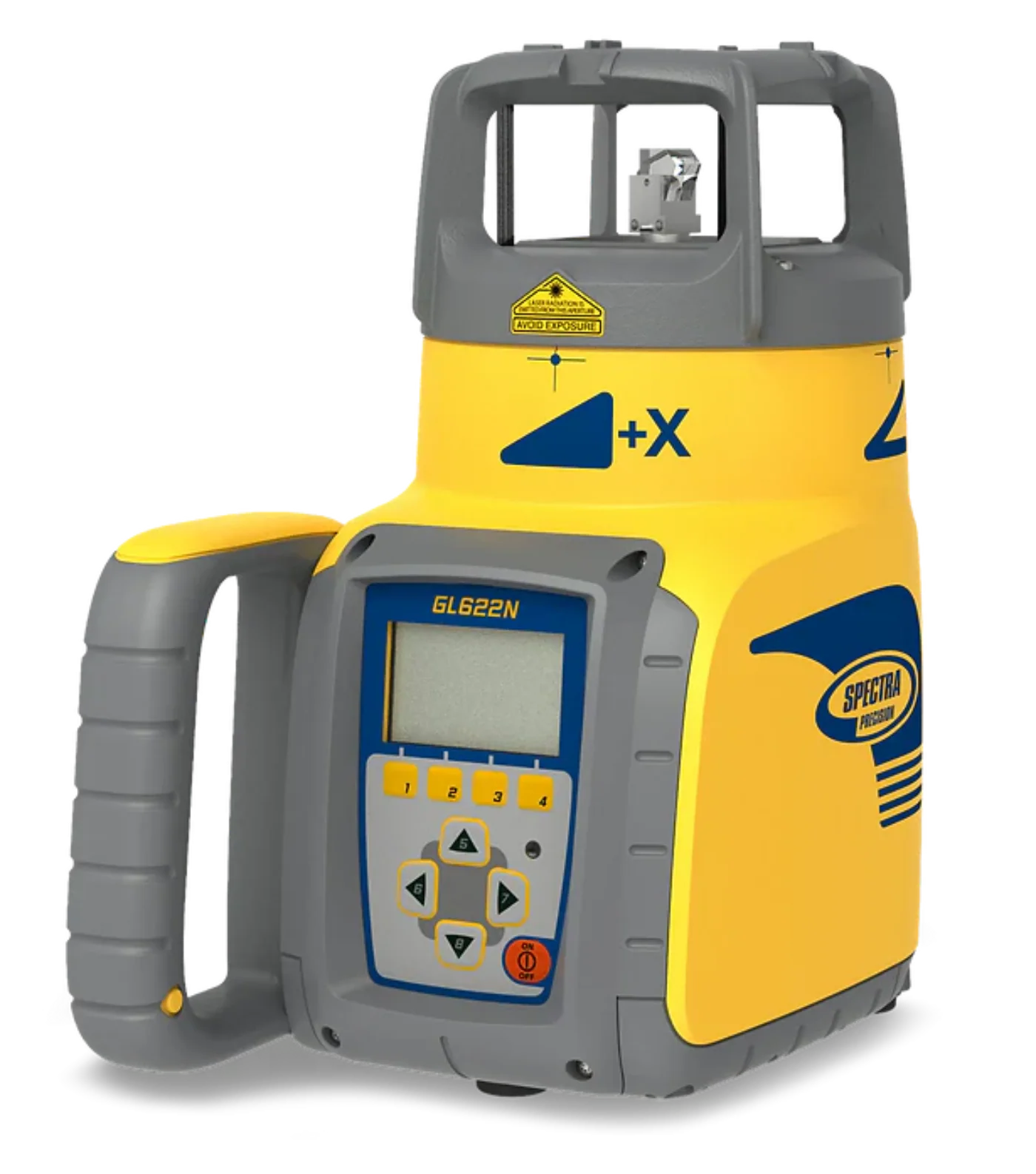 Spectra Precision Dual-Slope Grade Laser Level Kit with Laser Meter, C70 Rod Clamp, Remote Control, 10 Ah NiMH Batteries, Charger - GL622N
