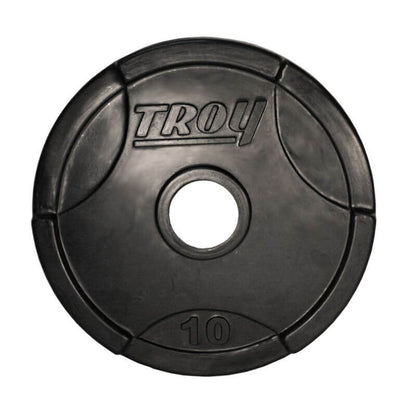 TROY Rubber Encased Olympic Grip Plate 255lb Set