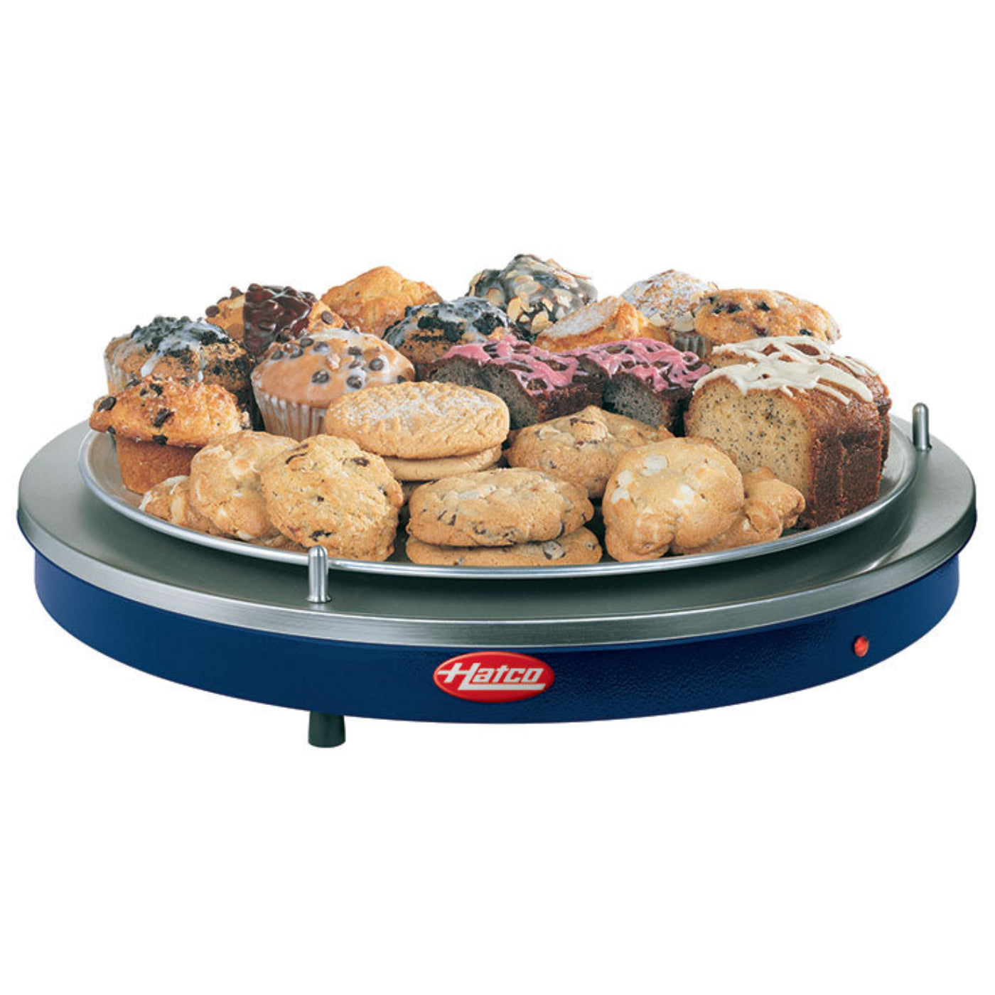 Hatco GRSR-19 19" Glo-Ray Stainless Steel Portable Round Heated Shelf - 120V/400W - GRSR-19