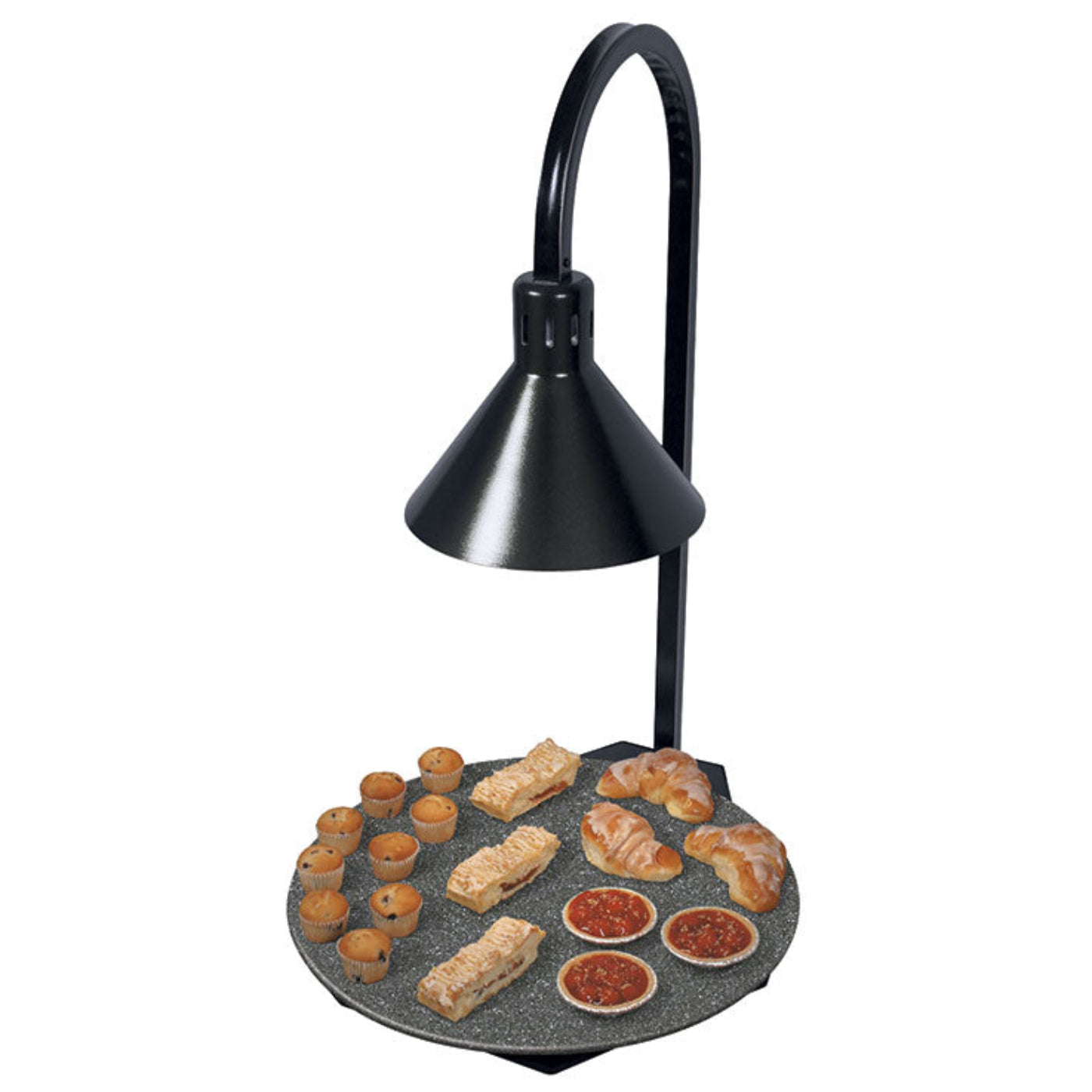 Hatco GRSSR20-DL77516 Glo-Ray Portable Heated Stone Shelf with Decorative Lamp - 120V/650W - GRSSR20-DL77516