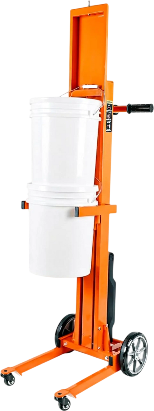 Super Handy GUO150 Pail Lift Electric Hand Truck 220 lbs. Capacity for 5 Gal. Buckets 48V 2Ah New - GUO150