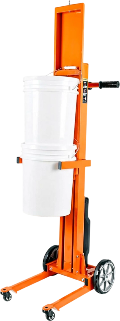 Super Handy GUO150 Pail Lift Electric Hand Truck 220 lbs. Capacity for 5 Gal. Buckets 48V 2Ah New - GUO150