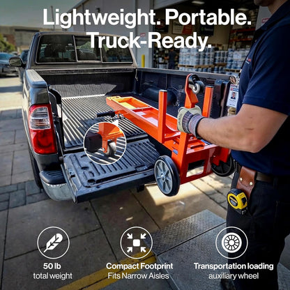 Super Handy GUO150 Pail Lift Electric Hand Truck 220 lbs. Capacity for 5 Gal. Buckets 48V 2Ah New - GUO150