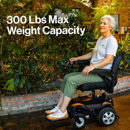 Super Handy GUT172 GoRide CRZ Power Wheelchair Rear-Wheel Drive 300 lbs. Capacity 24V 250W 4 MPH 6.7 Mile Range New - GUT172