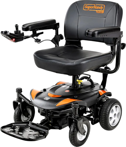 Super Handy GUT172 GoRide CRZ Power Wheelchair Rear-Wheel Drive 300 lbs. Capacity 24V 250W 4 MPH 6.7 Mile Range New - GUT172