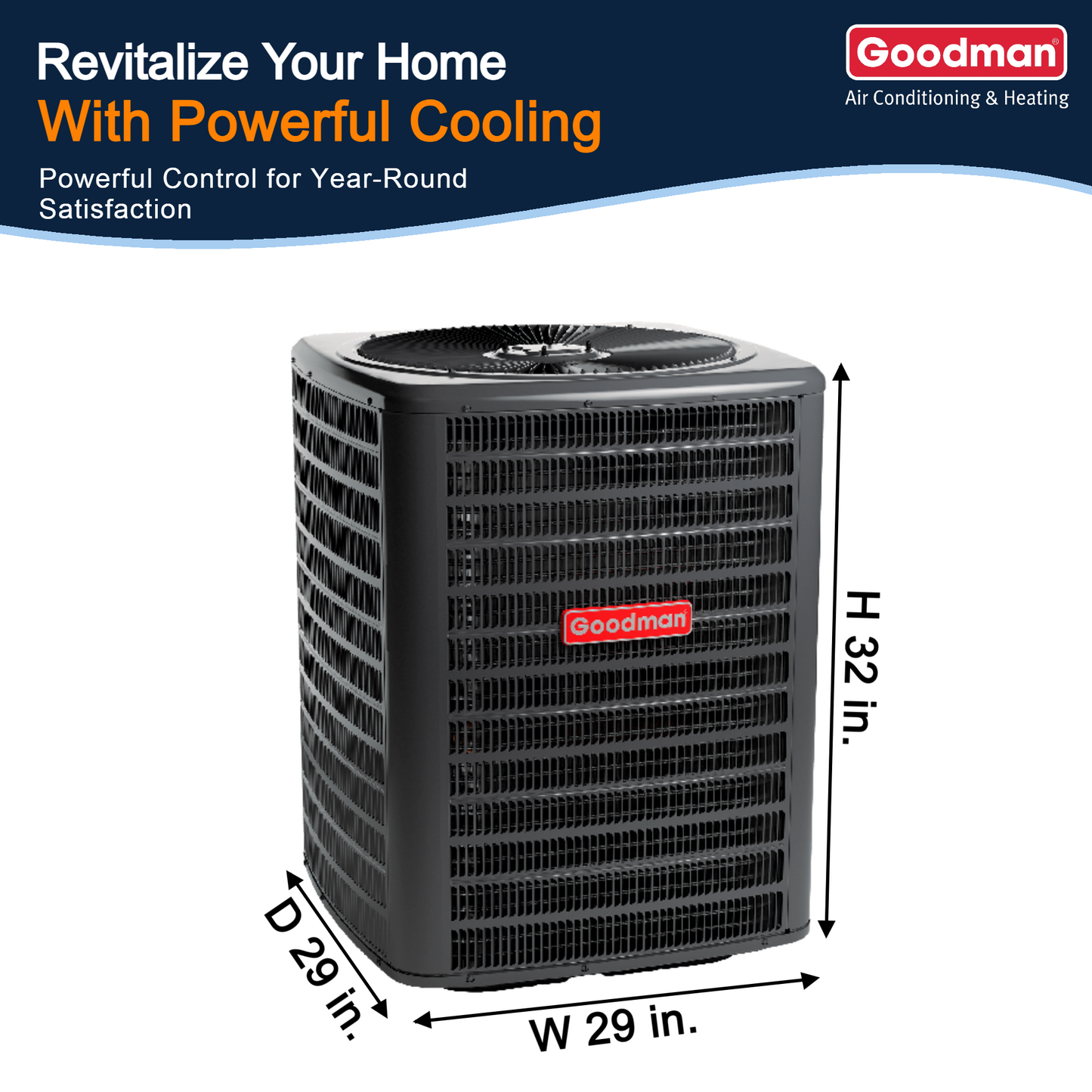 2.5 Ton Air Conditioner System with Outdoor AC Unit and Multi-Positional Air Handler