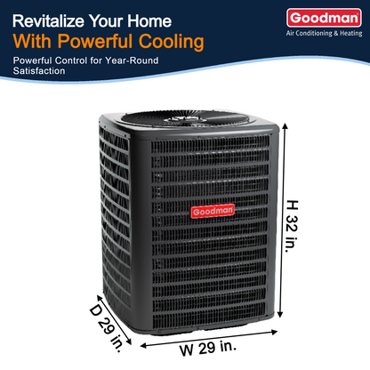 2.5 Ton Air Conditioner System with Outdoor AC Unit and Multi-Positional Air Handler