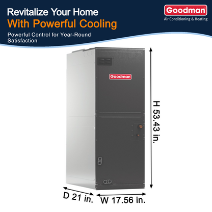 2.5 Ton Air Conditioner System with Outdoor AC Unit and Multi-Positional Air Handler