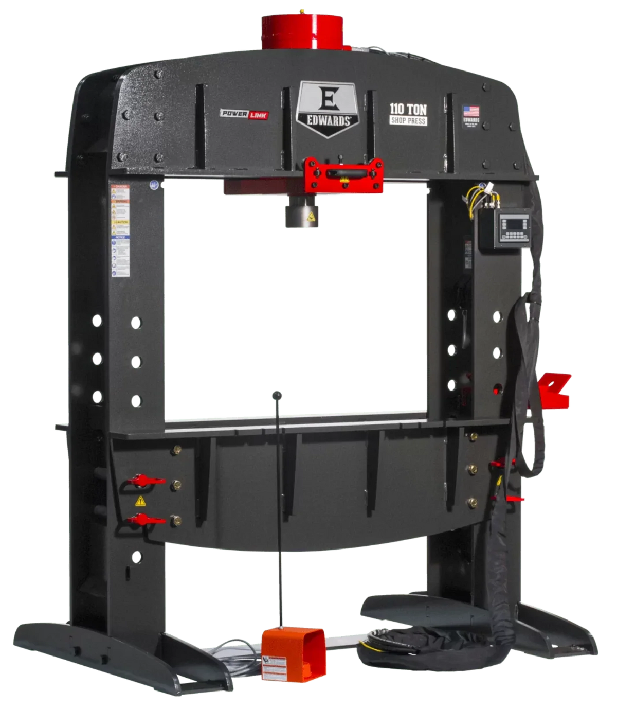 EDWARDS 110 Ton Shop Press w/ PLC & Portable Power Unit 1 Phase, 230V - ED9-HAT9060