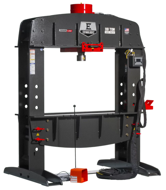 EDWARDS 110 Ton Shop Press w/ PLC - ED9-HAT9050
