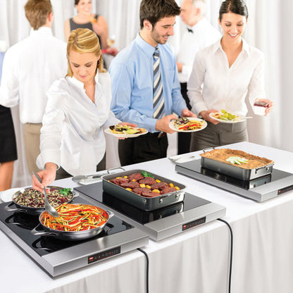 Hatco HGSM-1P 15.5" Electronic Glass Heated Shelf Food Warmer - 120V/300W - HGSM-1P