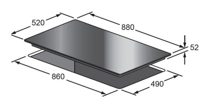 Kleenmaid ICT9031 90cm Induction Cooktop - ICT9031