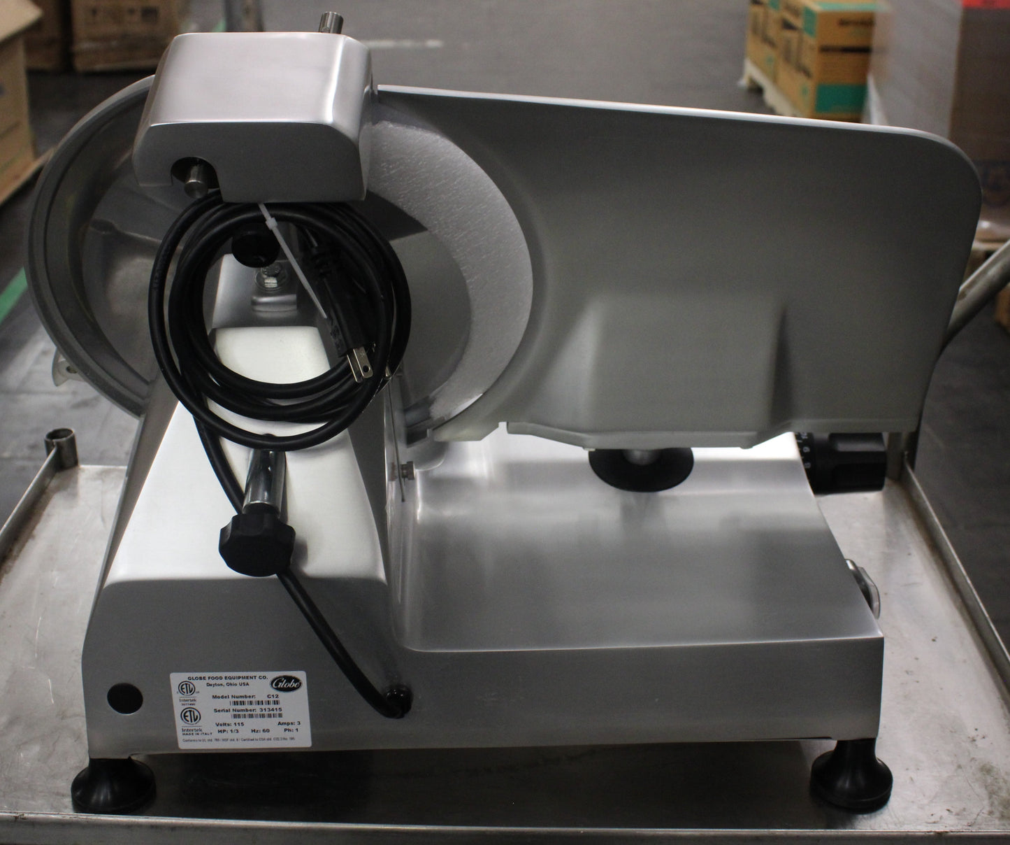 Globe C1  Open Box C-Series Compact Manual Slicer NSF Certified 12" Blade (#3147) - 3147OBGLC12