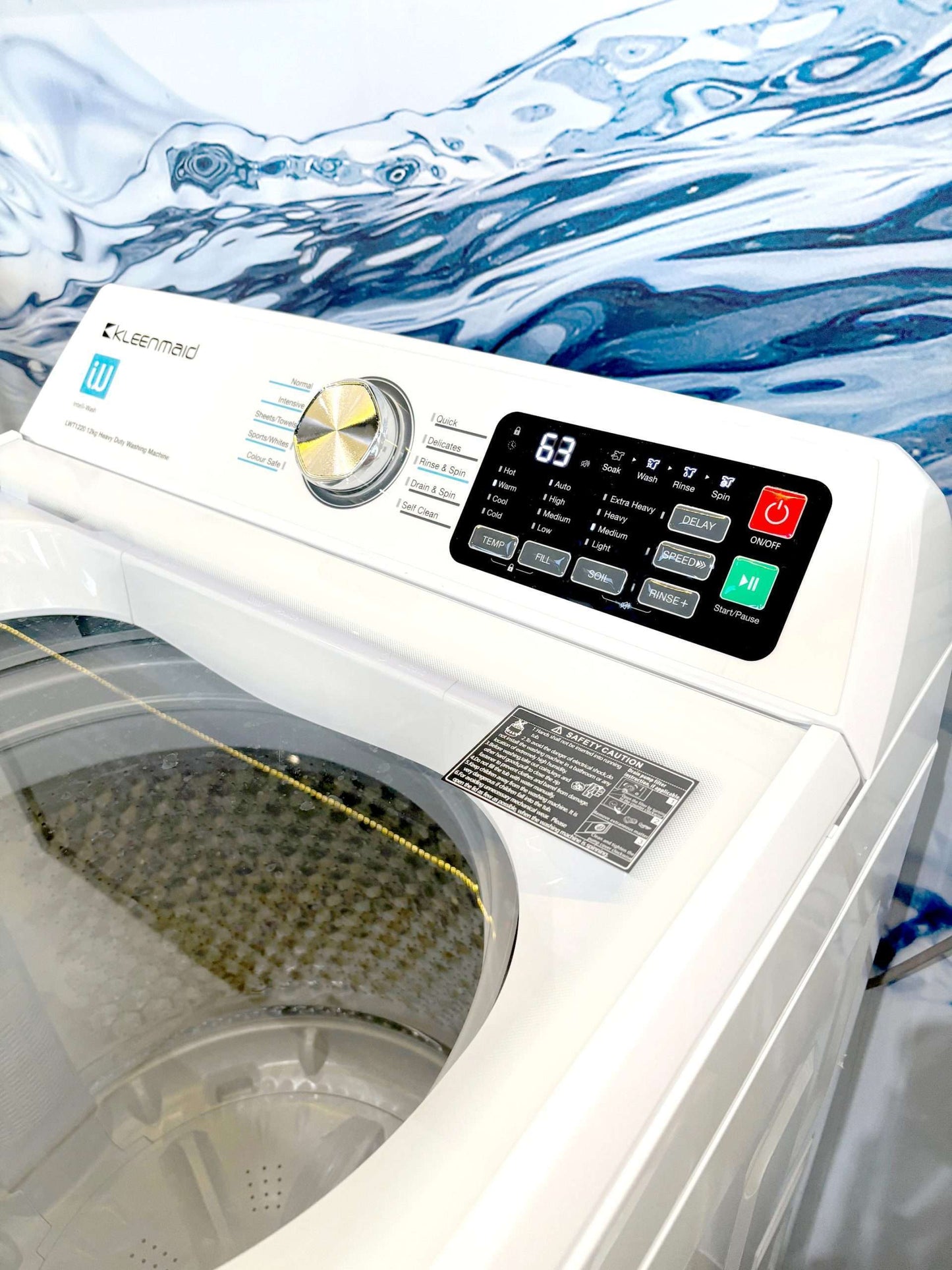 Kleenmaid 12kg Heavy Duty Top Load Washing Machine - LWT1220