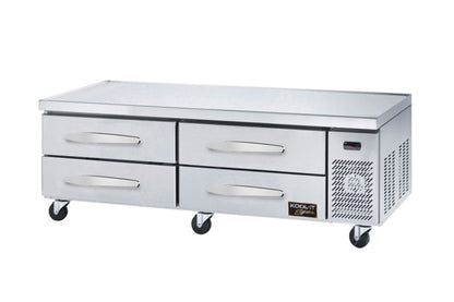 Kool-It 74" Wide 4 Drawer Chef Base Refrigerator - KCB-74-4M