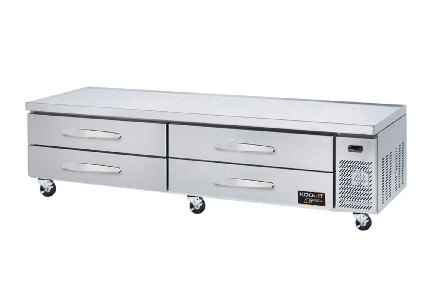 Kool-It96" Wide 4 Drawer Chef Base Refrigerator - KCB-96-4M
