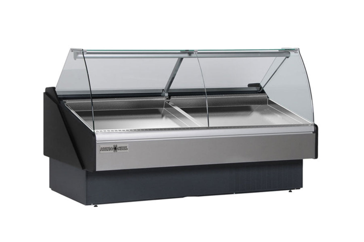 Hydra-Kool  | 78" Wide Remote Curved Glass Seafood Display Case - KFM-SC-80-R