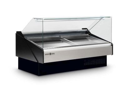Hydra-Kool  | 52" Wide Self Contained Flat Glass Seafood Display Case - KFM-SF-50-S