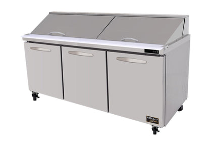 Kool-It  | 72" Wide 3 Door Mega Top Sandwich Prep Table - KSTM-72-3
