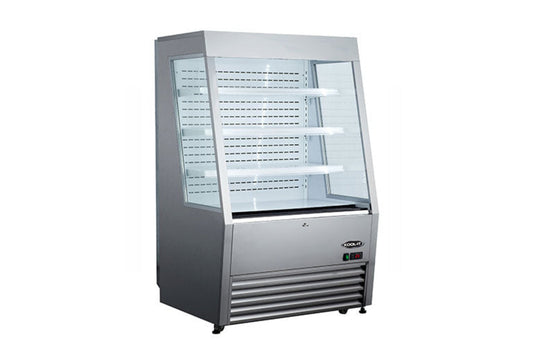 Kool-It " Wide Stainless Steel Open Display Case - KOM-48SS