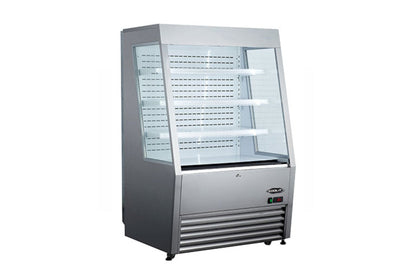 Kool-It " Wide Stainless Steel Open Display Case - KOM-48SS