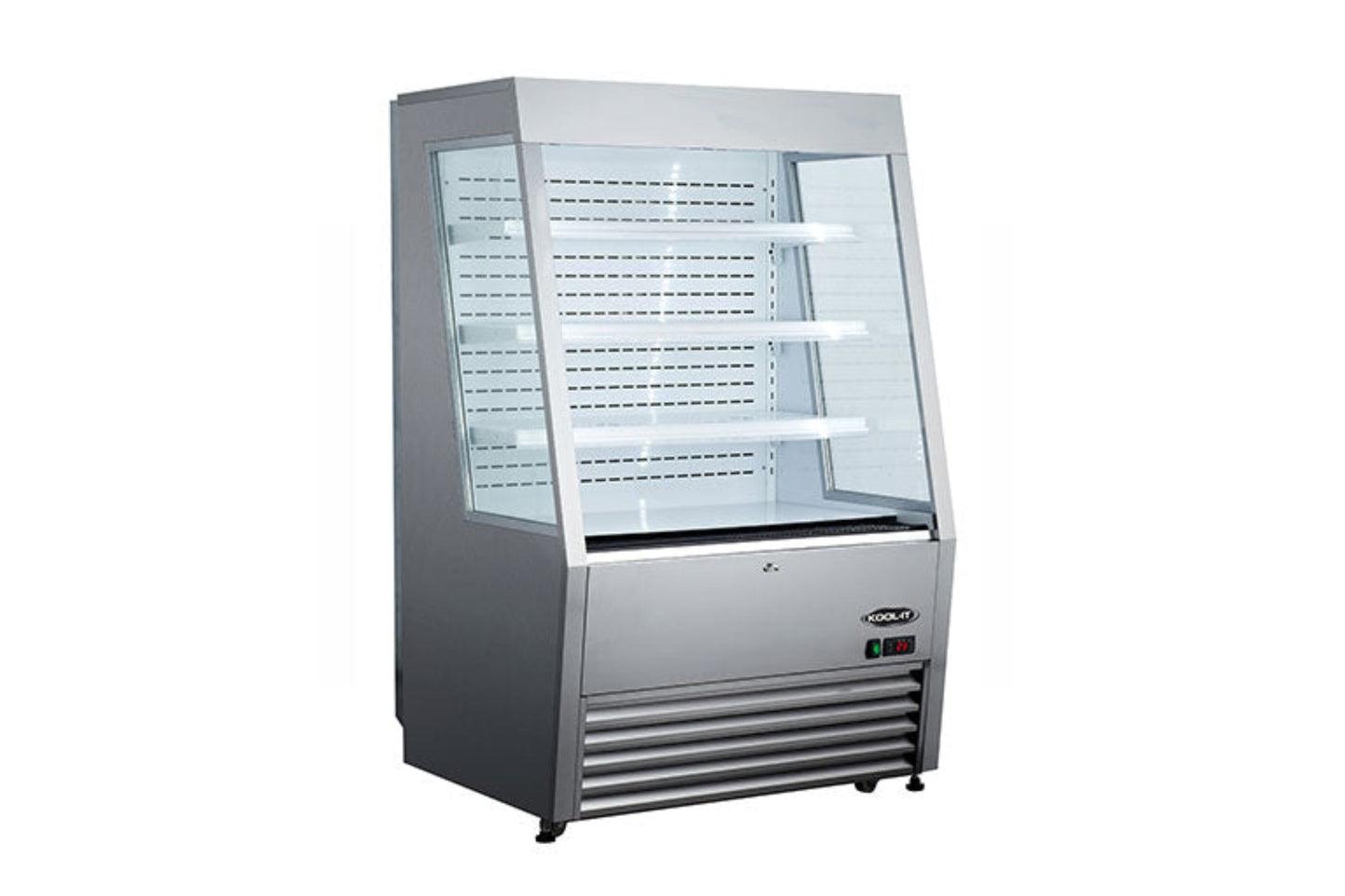 Kool-It " Wide Stainless Steel Open Display Case - KOM-48SS
