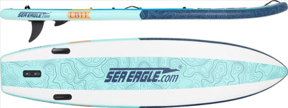 Sea Eagle LB11K_EP LongBoard 11 Inflatable Board Electric Pump Package New - LB11K_EP