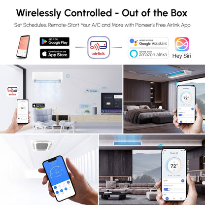 Pioneer Multi (3) Circuit Quantum Ultra Series 24 SEER2 Triple Zone Outdoor Section Inverter++ Energy-Star Air Conditioner Heat Pump 230V - YN030GLSI24M3G