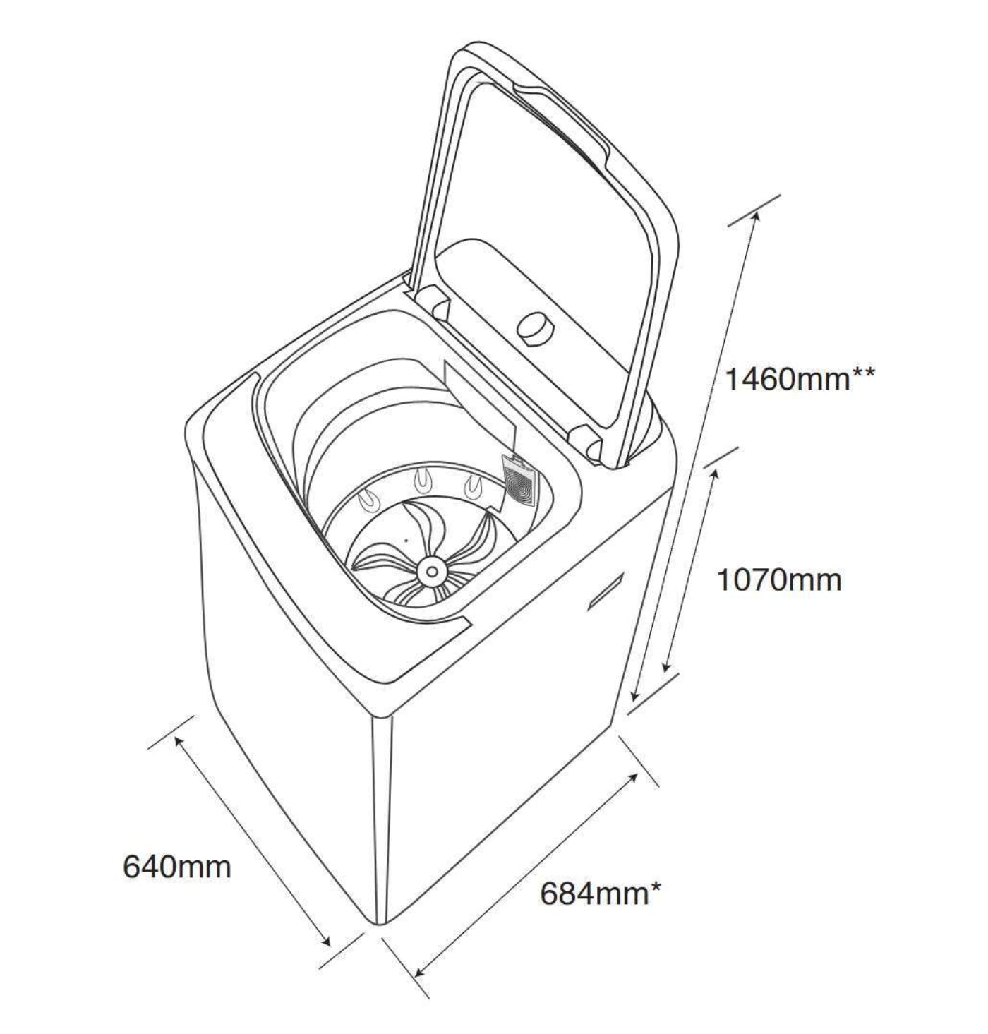 Kleenmaid 12kg Heavy Duty Top Load Washing Machine - LWT1220