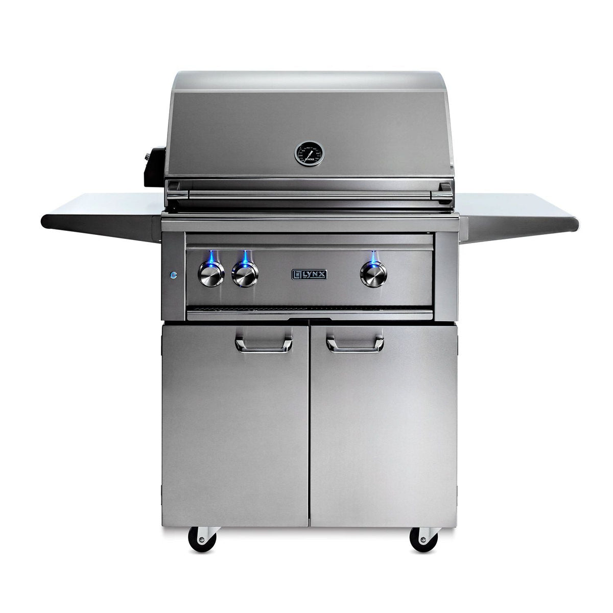 Lynx 30-Inch Professional Gas Grill On Cart with 1 Ceramic & 1 Trident Infrared Burner - L30TRF-LP/NG