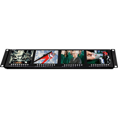 Marshall Electronics Quad 4.5" Rack-Mountable Monitor Unit with 3G-SDI, HDMI & Composite (2 RU) - ML454V2