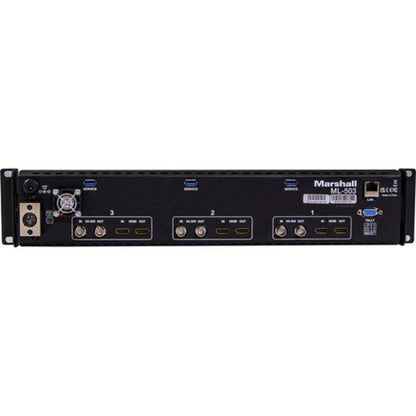 Marshall Electronics  Triple 5" Rackmount LCD Monitor (2 RU) - ML-503