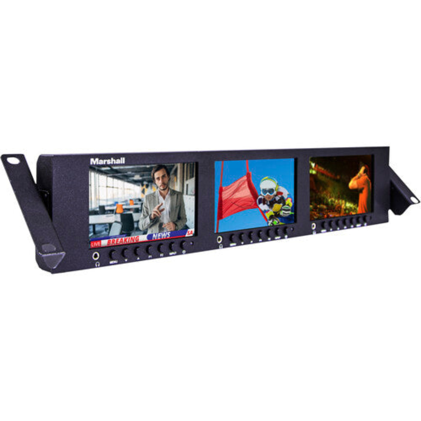 Marshall Electronics  Triple 5" Rackmount LCD Monitor (2 RU) - ML-503