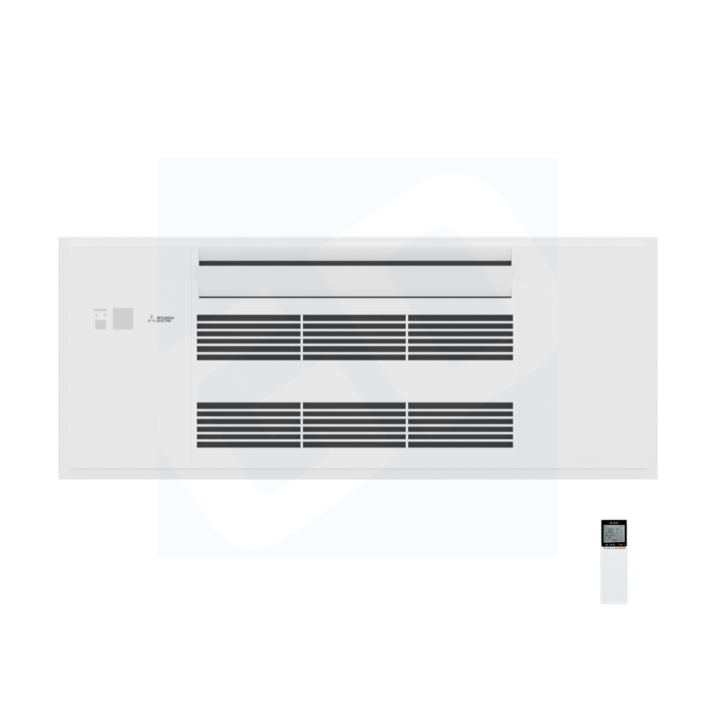 Mitsubishi MLZ-KX18NL 18,000 BTU One-Way Ceiling Cassette Indoor Unit (Unit Only) - 454B - MLZKX18NL