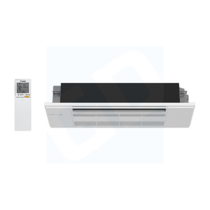 Mitsubishi MLZ-KX09NL 9,000 BTU One-Way Ceiling Cassette Indoor Unit (w/ Grille) - R454B - MLZKX09NL
