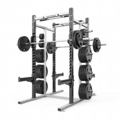 Johnson Health Tech Matrix Varsity Half Rack - Matrix Varsity Half Rack, 7 ft. - VY-D690-7