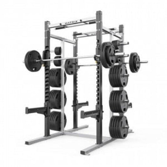 Johnson Health Tech Matrix Varsity Half Rack - Matrix Varsity Half Rack, 7 ft. 6" - VY-D690