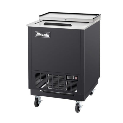 Migali C-GF25-HC 26" One Slide Lid Glass Froster Freezer 4.1 Cu. Ft. - C-GF25-HC
