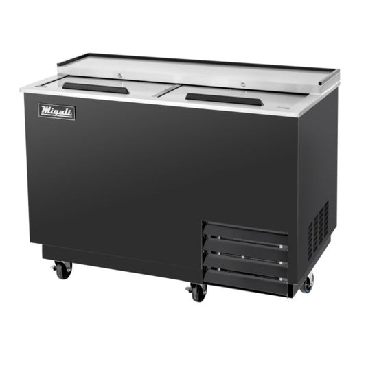 Migali C-GF50-HC 49.5" Two Slide Lid Glass Froster Freezer 12.2 Cu. Ft. - C-GF50-HC