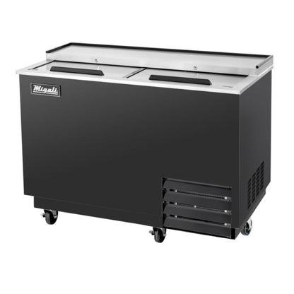 Migali C-GF50-HC 49.5" Two Slide Lid Glass Froster Freezer 12.2 Cu. Ft. - C-GF50-HC