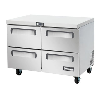 Migali C-U48F-D-HC 48" Undercounter and Worktop 4 Drawer Freezer 12 Cu. Ft. - C-U48F-D-HC