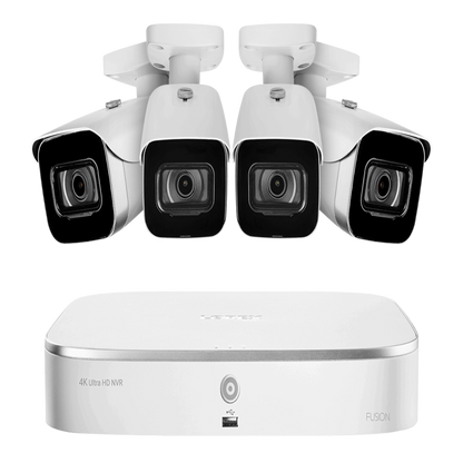 Lorex 4 Camera 8 Channel 4K 2TB 8MP IP Security Surveillance System New - N4K2-84WB