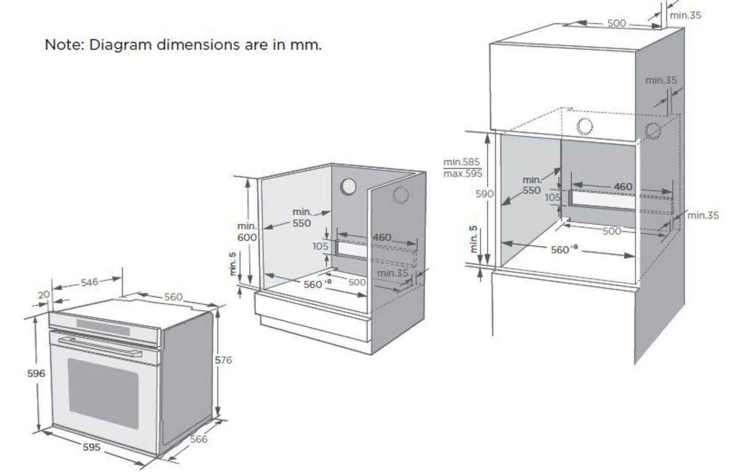 Kleenmaid 60cm Multifunction Oven - OMF6041X