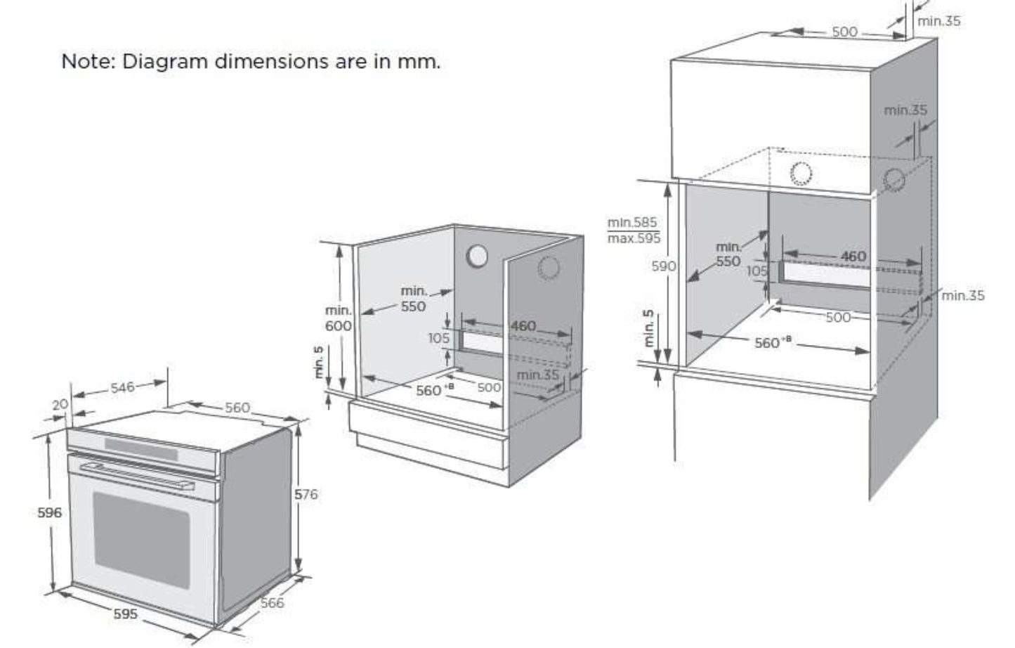 Kleenmaid OMF6040K 60cm Multifunction Oven - OMF6040K