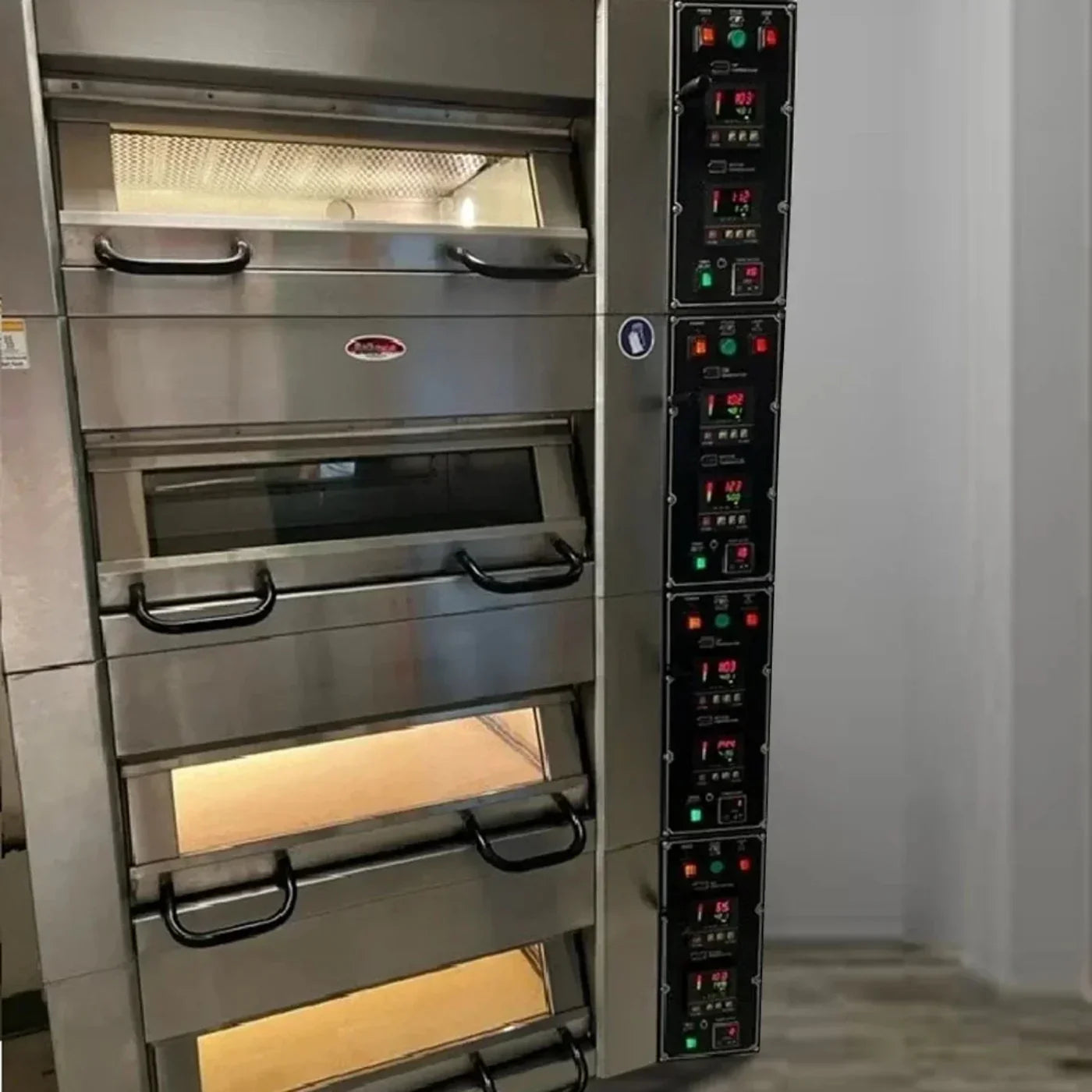 BakeMax  55" Double Deck Electric Oven, Accommodates (4) 18" X 26" Pans, 220/60/3 - BMDDD02