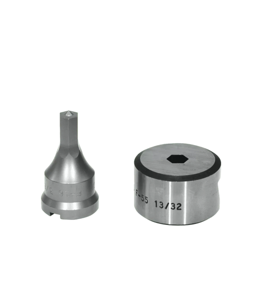 EDWARDS HEX Punch & Die Set w/ Key-Way - ED9-PDH3/8