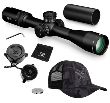 Vortex Optics Viper PST Gen II 3-15x44 FFP Riflescope (MOA) Reticle, 30 mm Tube with Rings - EBR-7C